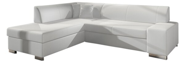 Rozkladacia sedacia súprava CHERRY, 278x73x216 cm, soft 017 white, lavá