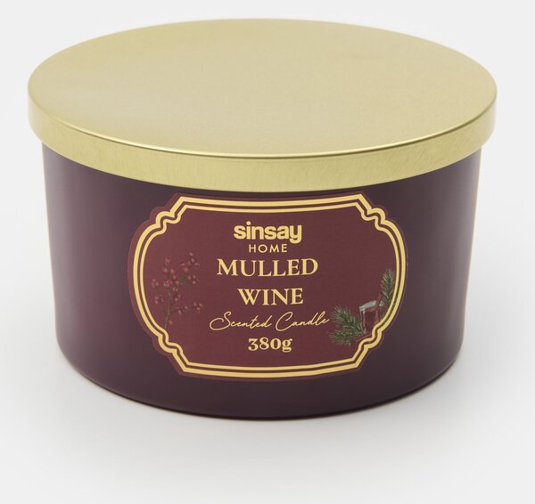 Sinsay - Vonná sviečka Mulled Wine - škoricovo červená