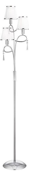 Searchlight EU5033CC - Stojacia lampa SIMPLICITY 3xE14/60W/230V chróm