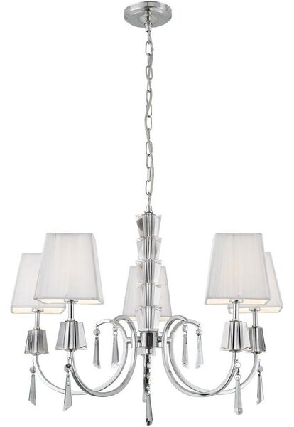 Searchlight 6885-5CC - Luster na reťazi PORTICO 5xG9/33W/230V chróm