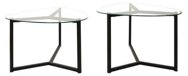Hanah Home Set konferenčných stolíkov Bellisimo 82 cm čierny