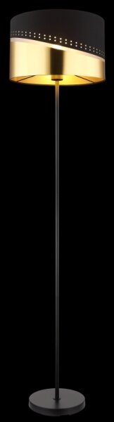 Globo 54046S - Stojacia lampa OR 1xE27/60W/230V pr. 35 cm čierna/zlatá