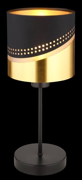 Globo 54046T - Stolná lampa OR 1xE27/40W/230V pr. 16 cm čierna/zlatá