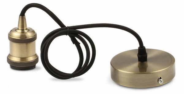 V-TAC Závesná kovová lampa (5 farieb), Mosadzná