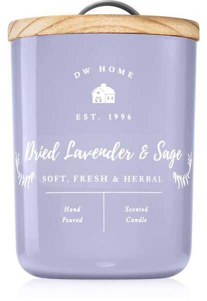 DW Home Farmhouse Dried Lavender & Sage vonná sviečka 108 g