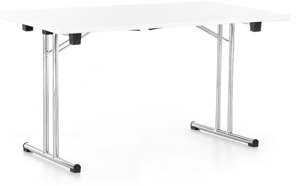 Skladací stôl 140 x 80 cm, biela
