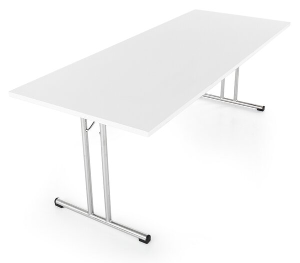 Skladací stôl 180 x 80 cm, biela