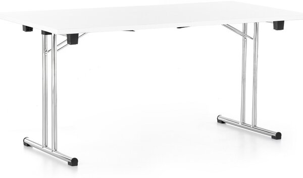 Skladací stôl 160 x 80 cm, biela