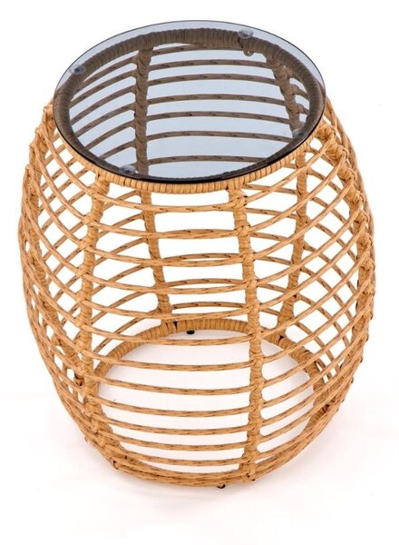 Konferenčný stolík Barrel, ratan
