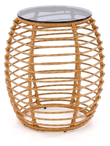 Konferenčný stolík Barrel, ratan