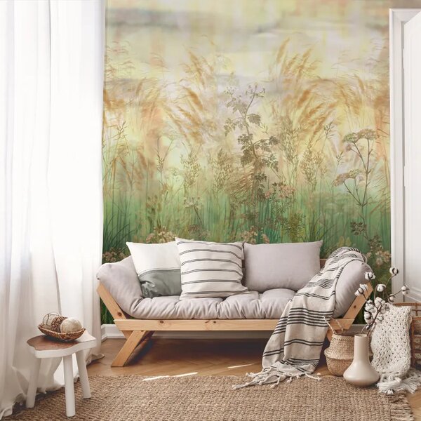 VLADILA Bright Greenery Sunset - tapeta