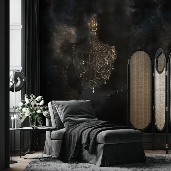 VLADILA Chandelier Gold - tapeta
