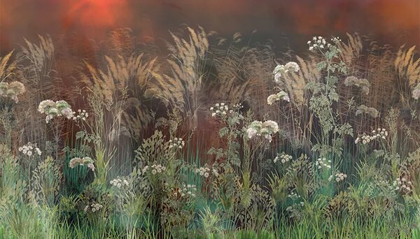 VLADILA Bright Greenery Nightfall - tapeta