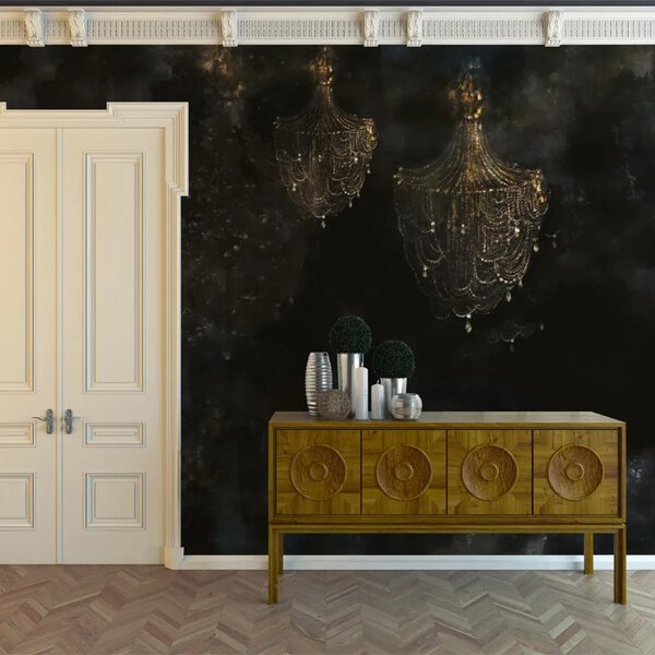 VLADILA Chandelier Gold - tapeta