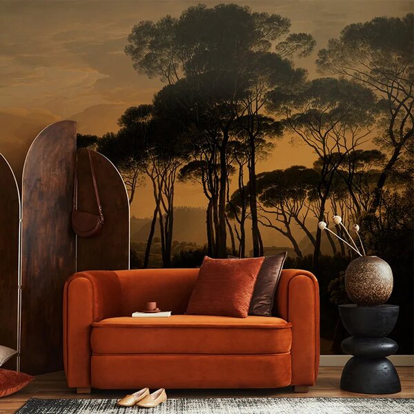 VLADILA Umbrella Pines Dusk - tapeta