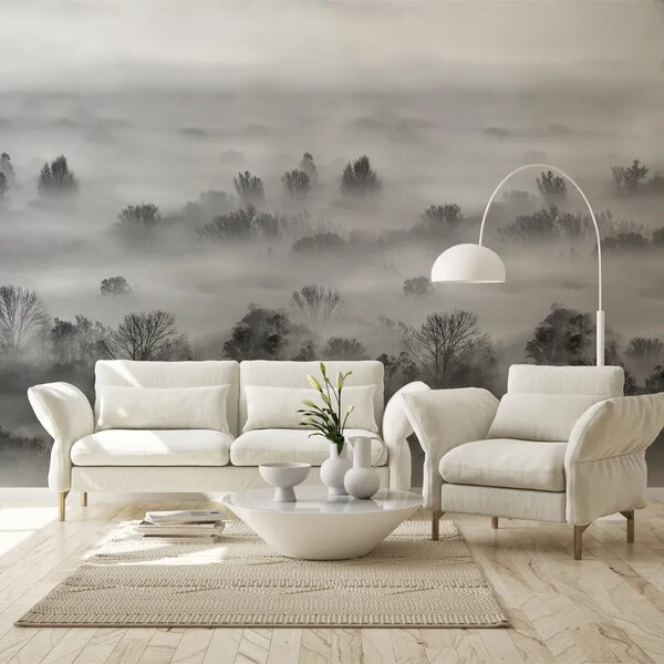 VLADILA Foggy Landscape Grey - tapeta