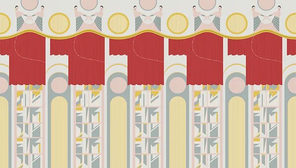 VLADILA Academy Theatre Pink - tapeta