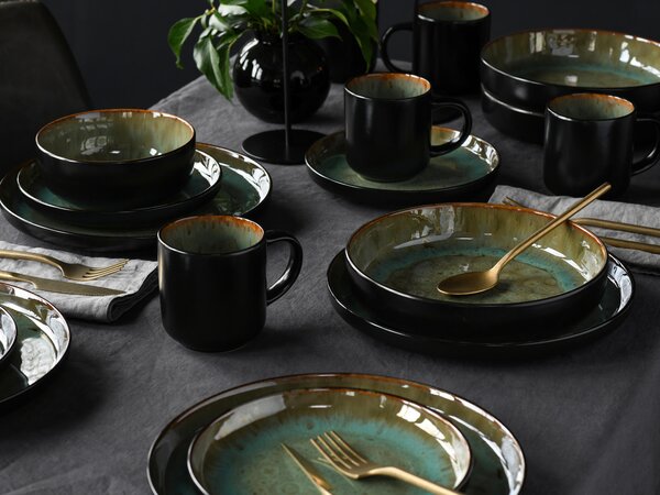KOMBINOVANÝ SERVIS, 16-dielne, kamenina Creatable - Online Only bytové doplnky, Online Only