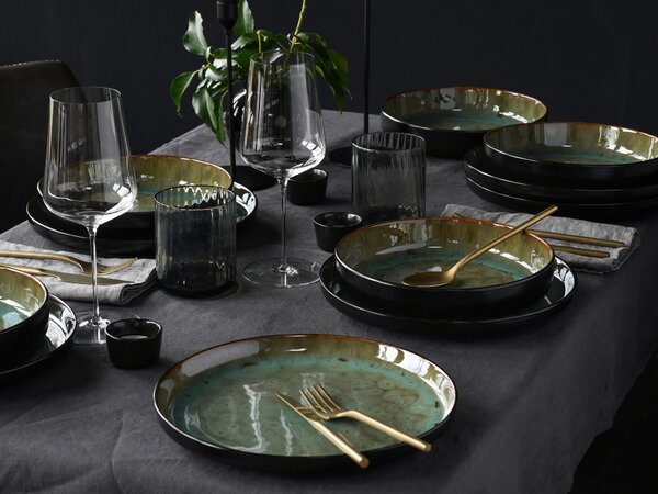KOMBINOVANÝ SERVIS, 16-dielne, kamenina Creatable - Online Only bytové doplnky, Online Only