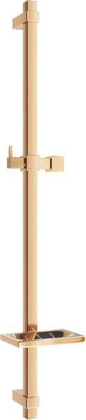 Mexen sprchová tyč DQ 80 cm s miskou na mydlo, bez batérie, ružové-zlato, 79381-60
