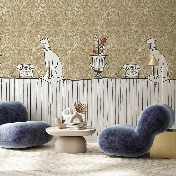 VLADILA Sur La Table Gold - tapeta