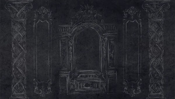 VLADILA Saint-Michel Dark - tapeta