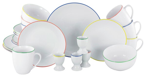 KOMBINOVANÝ SERVIS, 24-dielne, porcelán Creatable - Online Only bytové doplnky, Online Only