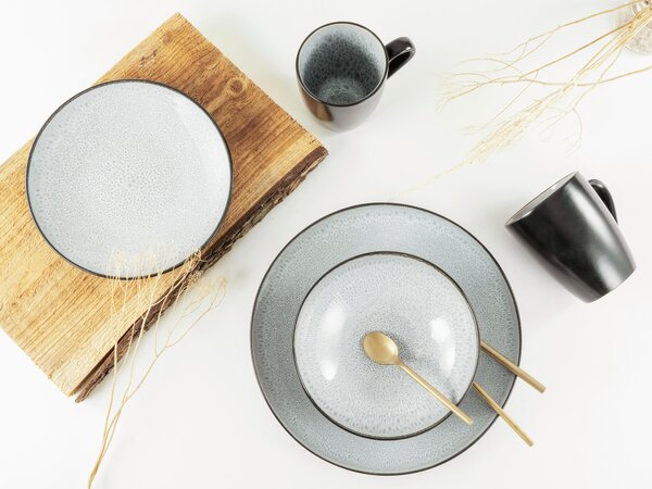 KOMBINOVANÝ SERVIS, 16-dielne, kamenina Creatable - Online Only bytové doplnky, Online Only