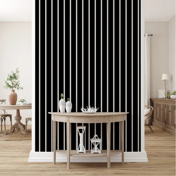 VLADILA White And Black Stripes - tapeta
