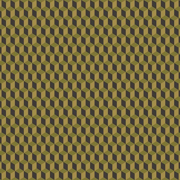 VLADILA Black And Yellow Cube - tapeta