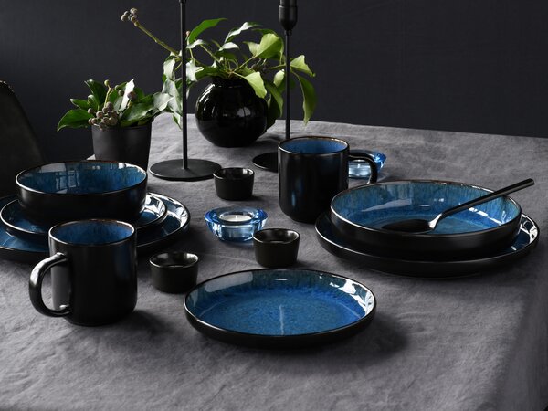 KOMBINOVANÝ SERVIS, 16-dielne, kamenina Creatable - Online Only bytové doplnky, Online Only