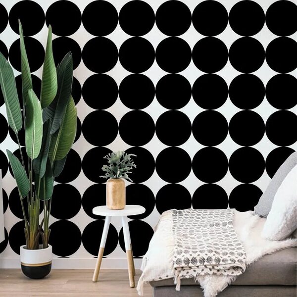 VLADILA Black Dots - tapeta