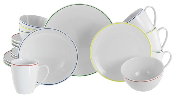 KOMBINOVANÝ SERVIS, 20-dielne, porcelán Creatable - Online Only bytové doplnky, Online Only