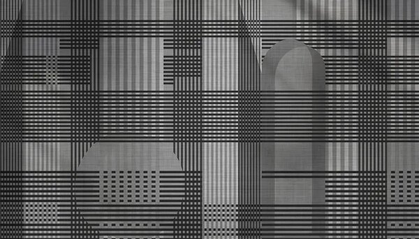 VLADILA Taffy Grey Tartan - tapeta
