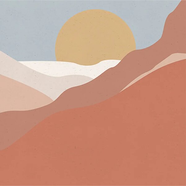VLADILA Postcard Desert Clear Sky - tapeta