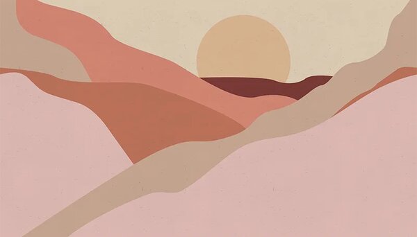 VLADILA Desert Postcard (Warm) - tapeta