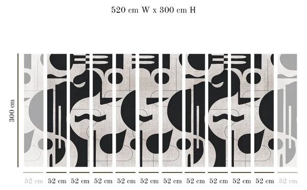 VLADILA Contours In Bold (Monochrome) - tapeta