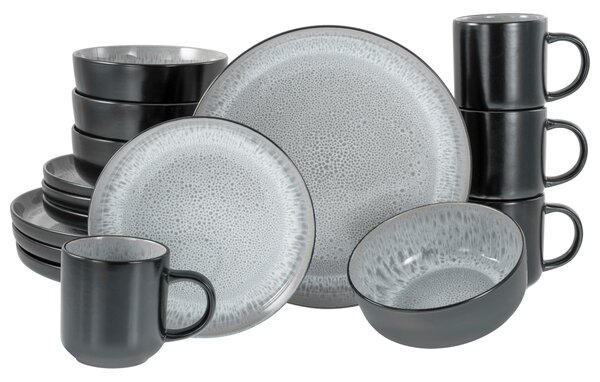 KOMBINOVANÝ SERVIS, 16-dielne, kamenina Creatable - Online Only bytové doplnky, Online Only