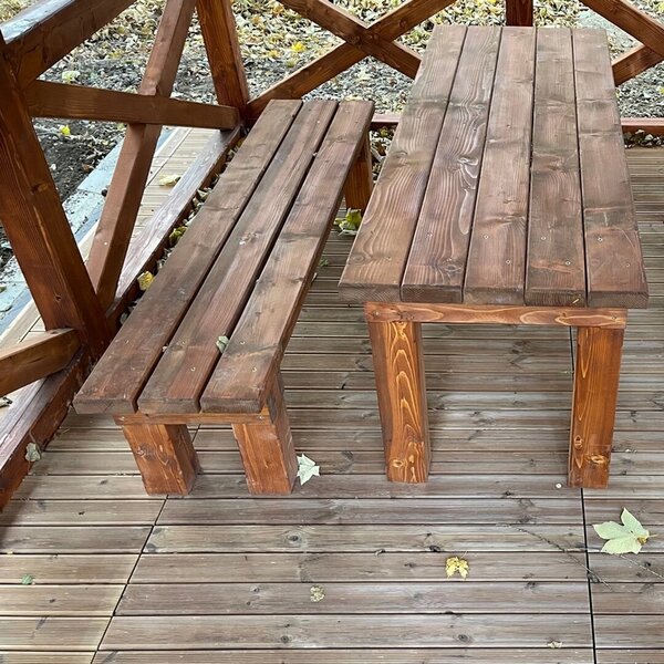 Drevená dlažba Linea CombiWood 40 x 118 x 6,5 cm, prírodné drevo