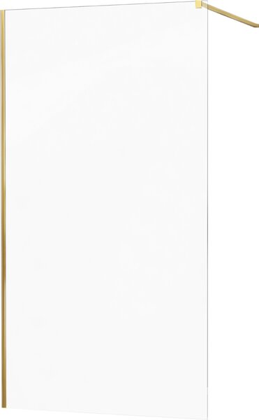 MEXEN - Kyoto zástena sprchová 60 x 200 cm, transparentná 8 mm - zlatá - 800-060-101-50-00