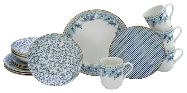 KOMBINOVANÝ SERVIS, 16-dielne, pórovina Creatable - Online Only bytové doplnky, Online Only