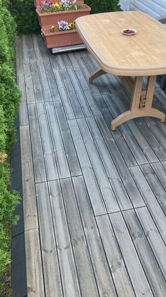 Drevená dlažba Linea CombiWood 40 x 118 x 6,5 cm, prírodné drevo
