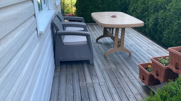 Drevená dlažba Linea CombiWood 40 x 118 x 6,5 cm, prírodné drevo