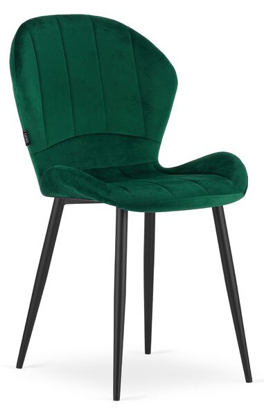 Stolička TERNI - zelený zamat
