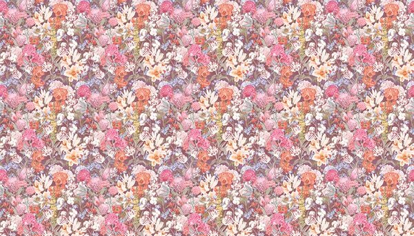 VLADILA Primavera Pastel Flowers (Dark) - tapeta