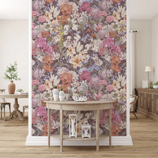 VLADILA Primavera Pastel Flowers (Dark) - tapeta