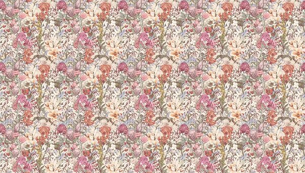 VLADILA Primavera Pastel Flowers (Cream) - tapeta