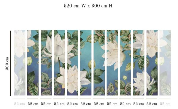 VLADILA White Floret - tapeta