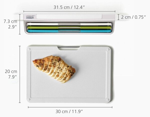 Dosky v súprave 3 ks so stojanom 23x31,5 cm Folio Slim – Joseph Joseph