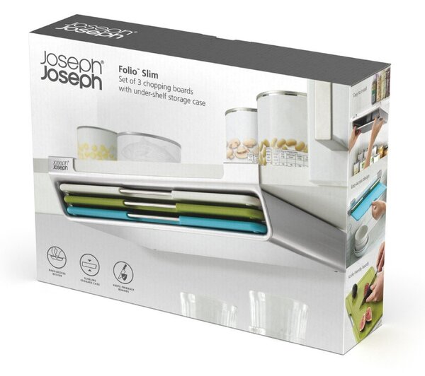Dosky v súprave 3 ks so stojanom 23x31,5 cm Folio Slim – Joseph Joseph